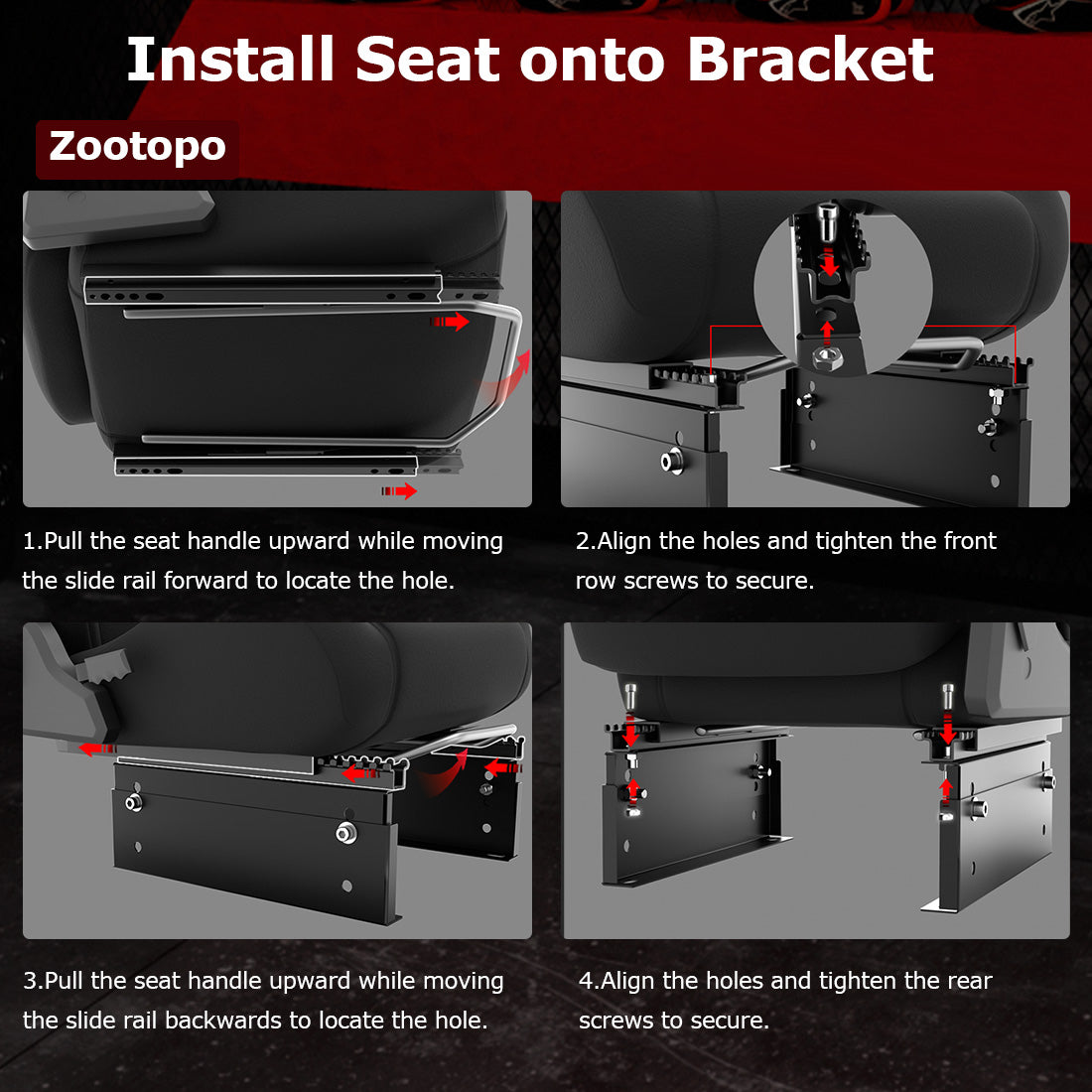 Zootopo Adjustable Racing Sim Cockpit with Black Seat Unobstructed Design for Both Legs Fit for Logitech/Thrustmaster G29 G923 G25 T80 T150 Racing Wheel Cockpit with Monitor Stand Not Include Steering Wheel,Pedals,Handbrake
