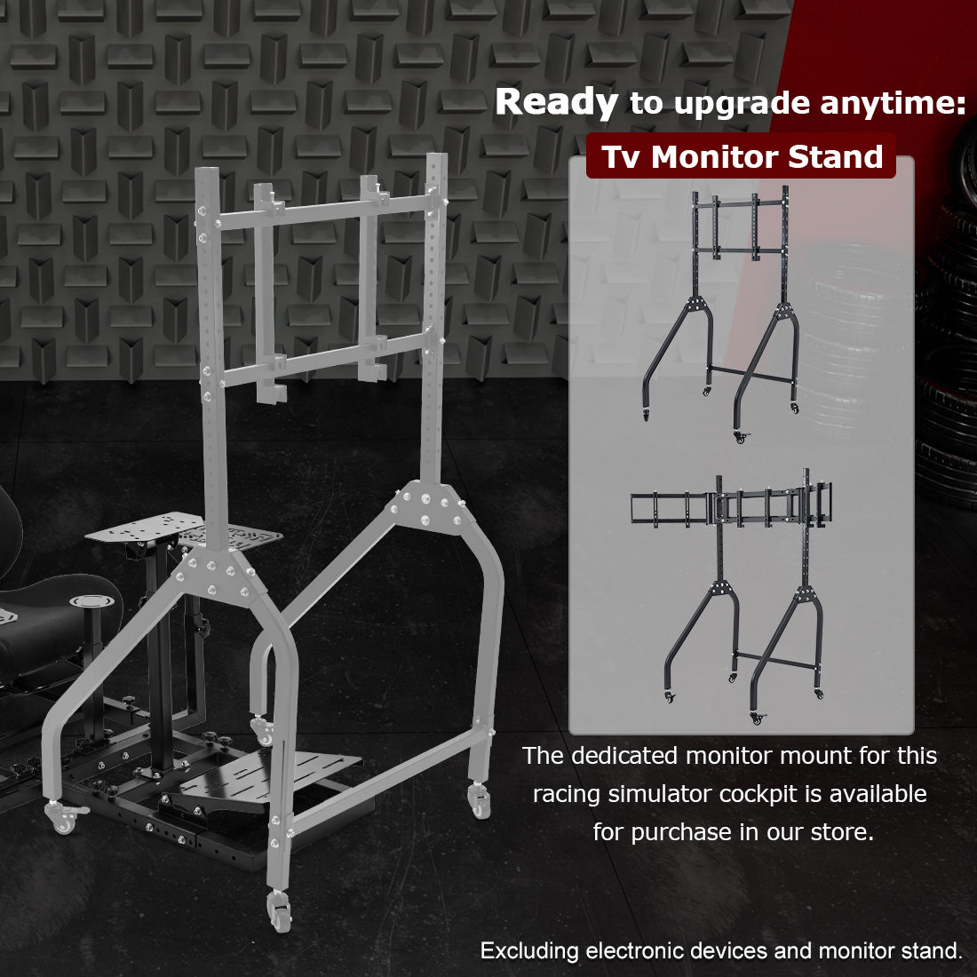 Zootopo Flight  Racing Simulator Cockpit Multi-Function Seat, Compatible with HOTAS Warthog, G Saitek, Logitech G920 G923, Thrustmaster T150, Xbox, PC ,without steering wheel, pedals, handbrake, throttle, joystick