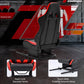 Zootopo Rear Seat Bottom Brackets of 30mm Square Tube Racing Simlator Cockpit with Red Seat， DIY Upgraded Racing Seat Gaming Steering Wheel Stand Thickened Steel Adjustable