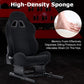 Zootopo Racing Simulator Cockpit with Black Seat, for Steering Wheel Stands, Double Locking Slides Cloth Breathable Gaming Seat,Add-On Stand