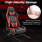 Zootopo Racing Seat Stand, Modern Style, Red and Black, Faux Leather, Ergonomic, Gaming Chair Stand, Racing Game, Adult, Indoor Use