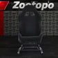 Zootopo Racing Simulator Cockpit with Black Seat, for Steering Wheel Stands, Double Locking Slides Cloth Breathable Gaming Seat,Add-On Stand