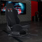 Zootopo Racing Simulator Cockpit with Black Seat, for Steering Wheel Stands, Double Locking Slides Cloth Breathable Gaming Seat,Add-On Stand