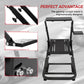 Foldable Racing Simulator Cockpit Stand Fit for Logitech/Thrustmaster G25,G27,G29,G920,G923&T300RS,T150,T80 Multi-Angle Adjustment Sim Cockpit No Steering Wheel HandBrake Pedals Seat