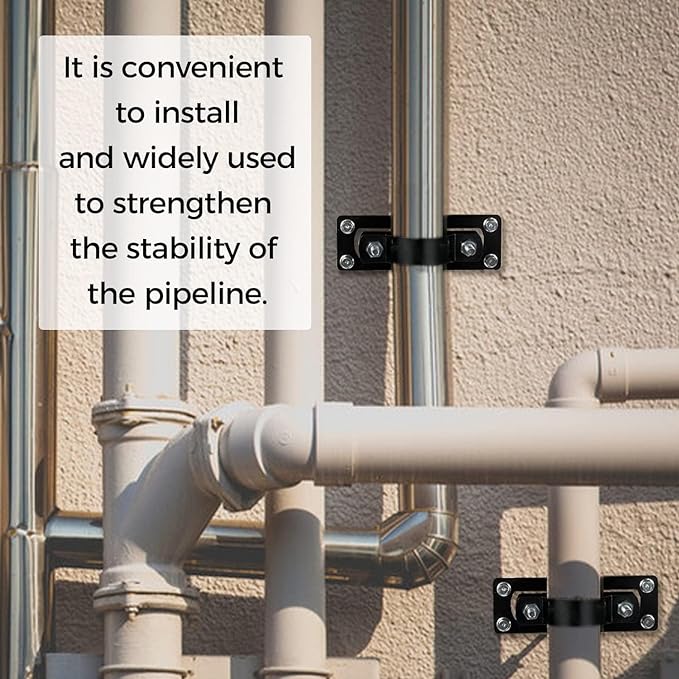 Hottoby 60MM 2-3/8" Fence Brackets for 2 by 4-inch Wood/Metal/Electrophoretic Paint Fence Post Bracket, Include All Parts (24 PCS)