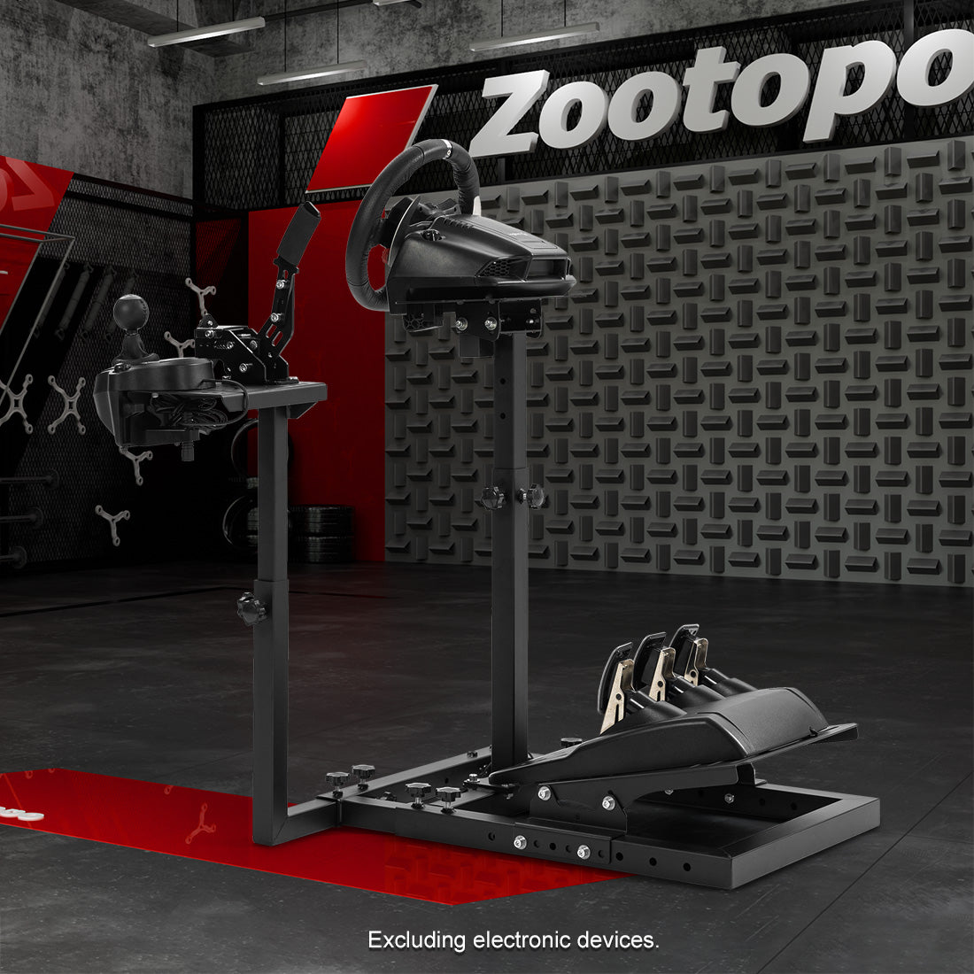 Zootopo Racing Wheel Stand fit for Logitech G25 G27 G29 G920, Thrustmaster T300RS T500RS, Unlimited Adjustment，Simulated Racing Game Stand without Steering Wheel Pedal Shifter