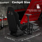 Zootopo Flight  Racing Simulator Cockpit Multi-Function Seat, Compatible with HOTAS Warthog, G Saitek, Logitech G920 G923, Thrustmaster T150, Xbox, PC ,without steering wheel, pedals, handbrake, throttle, joystick