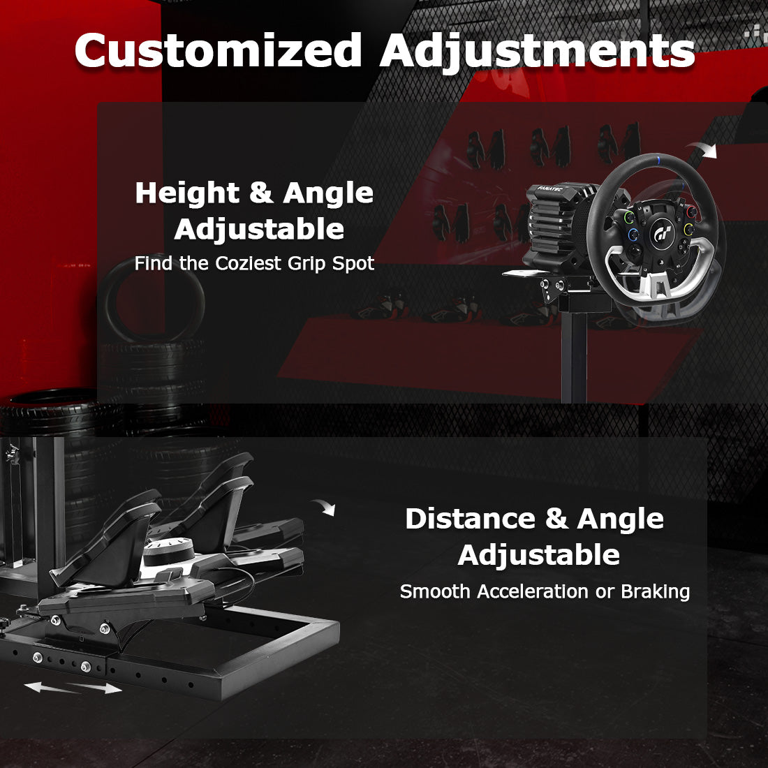 Zootopo Modular Flight Simulator and Racing Simulator Cockpit, Used for Combat or Racing Simulation, Compatible with Logitech/Thrustmaster Hotas Warthog/Honeycomb Alpha Bravo,No Wheel, Pedals, Handbrake and Monitor