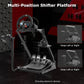 Zootopo Racing Steering Wheel Stand, Foldable Dual Shift Levers, Fit for Logitech G920/Thrustmaster/PXN, Multi-level Adjustable, Easy Storage, Install Cockpit, No Handbrake, Pedal and Steering Wheel