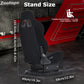 Zootopo Racing Simulator Cockpit with Black Seat, for Steering Wheel Stands, Double Locking Slides Cloth Breathable Gaming Seat,Add-On Stand