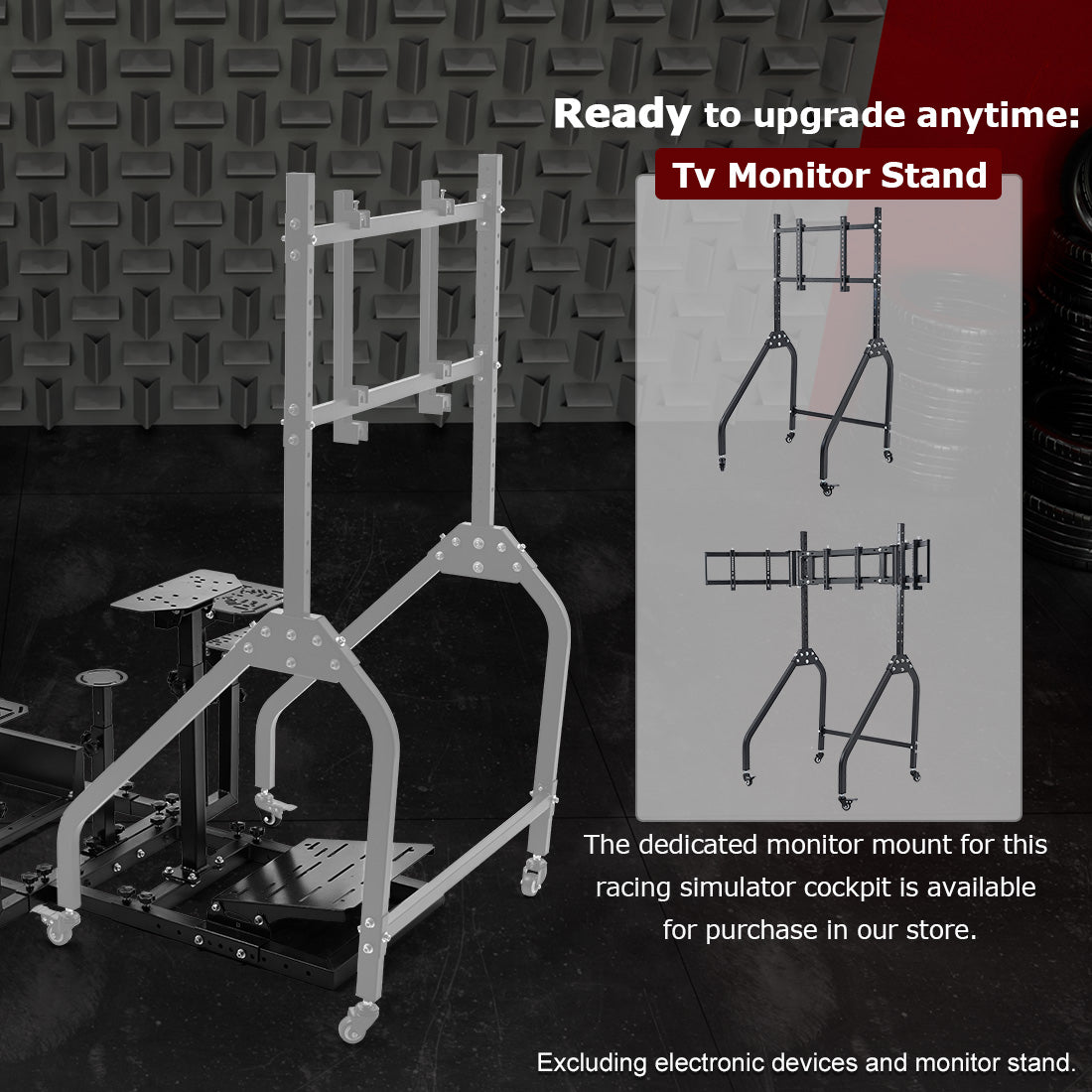 Zootopo Flight Simulator Cockpit Multi-Purpose Kit, compatible with HOTAS Warthog, G Saitek, Logitech G920 G923 T80 T150 and other models, without steering wheel mounts, foot pedals, hand brakes, throttles, joysticks and seats.