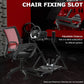 Zootopo Racing simulator Stand with Pulley Chair Fixing, Fit for Logitech G25 G27 G920/Fanatec/Thrustmaster, Adjustable Foldable Without Steering Wheel,Pedal and Handbrake