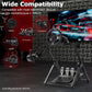 Zootopo Foldable Racing Wheel Stand Adjustable Sim Racing Cockpit Compatible with Logitech/ Thrustmaster/Fanatec/PXN/Moza R5 R9 G29 G920 G923 T248 T300RS GT T500 Sturdy Gaming Stand,Space-Saving Design , Wheel and Pedals Not Included