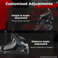 Zootopo Racing Steering Wheel Stand, Foldable Dual Shift Levers, Fit for Logitech G920/Thrustmaster/PXN, Multi-level Adjustable, Easy Storage, Install Cockpit, No Handbrake, Pedal and Steering Wheel