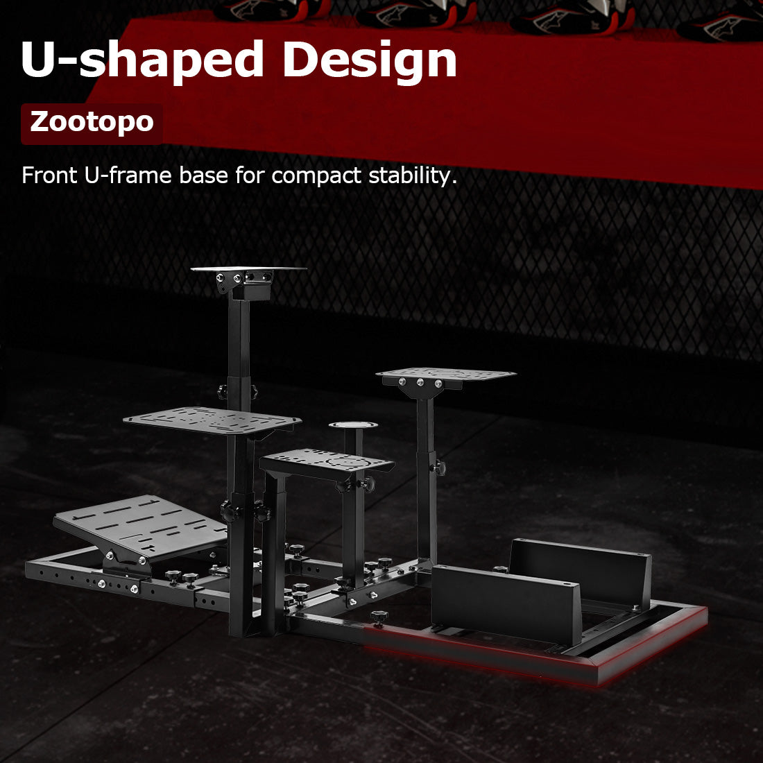 Zootopo Flight Simulator Cockpit Multi-Purpose Kit, compatible with HOTAS Warthog, G Saitek, Logitech G920 G923 T80 T150 and other models, without steering wheel mounts, foot pedals, hand brakes, throttles, joysticks and seats.