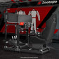 Zootopo 8040 Aluminum Profile Racing Sim Cockpit with Triple Monitor Stand Fit Logitech G923 G920, Adjuatable Gaming Simulator Cockpit with Black Seat Not Include Steering Wheel,Pedals,Handbrake