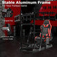 Zootopo 8040 Aluminum Profile Racing Simulaor Cockpit with Red Seat & Triple Display Stand Fit for Logitech/Thrustmaster/Fanatec G920,G923&T80 Professional,F1 Trunk,No Handbrake,Pedals,Steering Wheel