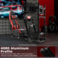 Zootopo 8040 Aluminum Profile Racing Simulaor Cockpit with Red Seat & Triple Display Stand Fit for Logitech/Thrustmaster/Fanatec G920,G923&T80 Professional,F1 Trunk,No Handbrake,Pedals,Steering Wheel