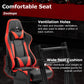 Zootopo 8040 Aluminum Profile Racing Simulaor Cockpit Simulator with Red Seat Fit for Logitech/Thrustmaster/Fanatec/Moza G920,G923 Professional&Expandability,F1 Truck,No Handbrake,Pedals,Steering Wheel