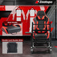 Zootopo 8040 Aluminum Profile Racing Simulaor Cockpit Simulator with Red Seat Fit for Logitech/Thrustmaster/Fanatec/Moza G920,G923 Professional&Expandability,F1 Truck,No Handbrake,Pedals,Steering Wheel