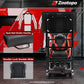 Zootopo 8040 Aluminum Profile Racing Simulaor Cockpit with Red Seat & Monitor Frame Fit for Logitech/Thrustmaster/Fanatec G920,G923&T80 Professional,F1 Trunk,No Handbrake,Pedals,Steering Wheel