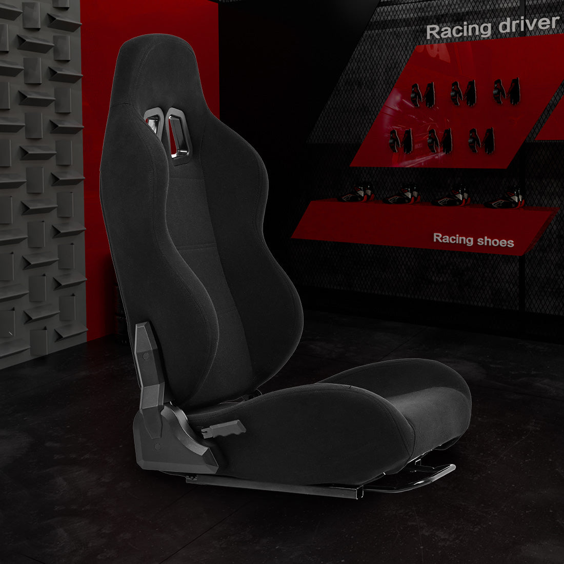 Zootopo Racing Seat with Adjustable Slide Adapt Racing Wheel Stand for Logitech G25 G27 G29 G920 Thrustmaster T80 T150 T300 T500 T300RS T500RS T-GT Racing Wheel Shifter and Pedals