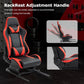 Zootopo Racing Seat Stand, Modern Style, Red and Black, Faux Leather, Ergonomic, Gaming Chair Stand, Racing Game, Adult, Indoor Use
