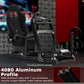Zootopo 8040 Aluminum Profile Racing Simulaor Cockpit Simulator with Black Seat Fit for Logitech/Thrustmaster/Fanatec/Moza G920,G923 Professional&Expandability,F1 Truck,No Handbrake,Pedals,Steering Wheel