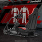 Zootopo Adjustable Sim Racing Cockpit with Red Seat, Fit for Logitech/Thrustmaster/Fanatec G920 G923 G29 Frame, Double Arm Reinforcement, No Steering Wheel, Pedal, Handbrake