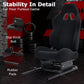 Zootopo Racing Simulator Cockpit with Black Seat, for Steering Wheel Stands, Double Locking Slides Cloth Breathable Gaming Seat,Add-On Stand