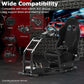 Zootopo Adjustable Racing Sim Cockpit with Red Seat Unobstructed Design for Both Legs Fit for Logitech/Thrustmaster G29 G923 G25 T80 T150 Racing Wheel Cockpit Not Include Steering Wheel,Pedals,Handbrake