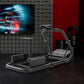 Zootopo Professional Racing Simulator Cockpit Frame Large Round Tube, Fit for Logitech G920/Thrustmaster/Moza, Streamlined Dual-arm Design, No Wheel, Pedals, Handbrake, Seat and Monitor Stand