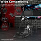 Zootopo Adjustable Racing Sim Cockpit with Triple Monitor Stand Unobstructed Design for Both Legs Fit for Logitech/Thrustmaster G29 G923 G25 T80 T150 Racing Wheel Cockpit Not Include Steering Wheel,Pedals,Handbrake