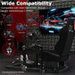 Zootopo 3060Aluminum Profile Racing Simulator Cockpit with Seat, Supports Adjustment, Compatible with Thrustmaster/Fanatec/Logitech G29 Steering Wheels,and designed  for the Sim Frame 3060 Chassis,Does Not Include Steering Wheel, Pedals, or Handbrake