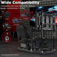 Zootopo 3060 Aluminum Profile Racing Simulator Cockpit with Monitor Mount, Fit for Thrustmaster/Fanatec/Logitech G29 , Adjustable Driving Simulator cockpit, Does Not Include Steering Wheel, Pedals, or Handbrake