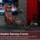 Zootopo Racing Simulator Cockpit with Red Seat Multi-level Adjustment Fit for Logitech/Thrustmaster/Fanatec G29,G920,G923&T300RS&CSL-DD One-Piece Cockpit,Wheel,Handbrake and Pedals Not Included