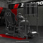 Zootopo Adjustable Racing Cockpit with TV Stand Black Seat Fit for Logitech,Thrustmaster,Fanatec,G920,T500,Wheel Shifter Pedals TV NOT Included