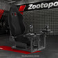 Zootopo Flight Simulator Cockpit with Black Seat Fit for Logitech X52 PRO,X56, Thrustmaster T16000M,HotasWarthing Flight Stick,Unlimited Adjustment,Not Include Steering Wheel,Pedals,Handbrake and Joystick