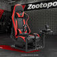 Zootopo Flight Simulator Cockpit with Red Seat Fit for Logitech X52 PRO,X56, Thrustmaster T16000M,HotasWarthing Flight Stick,Unlimited Adjustment,Not Include Steering Wheel,Pedals,Handbrake and Joystick