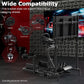 Zootopo Adjustable Racing Simulator Cockpit φ50mm Round Tubing with Monitor Mount, Compatible with Logitech G25/G29/G920/G923 and Thrustmaster T300 Gaming Stands. Does not include steering wheel, handbrake, pedals, and seat.
