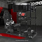 Zootopo 3060 Aluminum Profile Racing Simulator Cockpit with Black Seat and Triple-monitor Setup, Fit for Thrustmaster,for Fanatec,for Logitech G29 , Adjustable Driving Simulator Cockpit, Does Not Include Steering Wheel, Pedals, or Handbrake