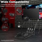 Zootopo Adjustable Racing Sim Cockpit with Monitor Stand Unobstructed Design for Both Legs Fit for Logitech/Thrustmaster G29 G923 G25 T80 T150 Racing Wheel Cockpit Not Include Steering Wheel,Pedals,Handbrake