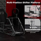 Zootopo Adjustable Sim Racing Cockpit with Black Seat, Fit for Logitech/Thrustmaster/Fanatec G920 G923 G29 Frame, Double Arm Reinforcement, No Steering Wheel, Pedal, Handbrake