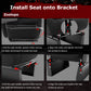 Zootopo Professional Racing Simulator Cockpit with TV Stand&Seat, Fit for Logitech G920/Thrustmaster/Moza, Streamlined Dual-arm Design, No Wheel, Pedals, Handbrake, and Monitor