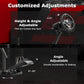 Zootopo Racing Simulator Cockpit with Red Seat Multi-level Adjustment Fit for Logitech/Thrustmaster/Fanatec G29,G920,G923&T300RS&CSL-DD One-Piece Cockpit,Wheel,Handbrake and Pedals Not Included