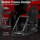 Zootopo Racing Simulator Cockpit with Black Seat Fit for Logitech G923/G29/G920, Thrustmaster, Fanatec,  Unlimited Adjustment,Not Included Shifter,Wheel,Pedals