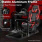 Zootopo Aluminum Profile 3060 Racing Simulator Cockpit with Seat,Fit for Thrustmaster/Fanatec/Logitech G29 ,  featuring infinite adjustability,  Not Include Steering Wheel,Pedals,Handbrake
