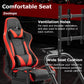 Zootopo Professional Racing Simulator Cockpit Frame with Red Seat&Monitor Stand, Fit for Logitech G920/Thrustmaster/Moza, Streamlined Dual-arm Design, No Wheel, Pedals, Handbrake and Monitor