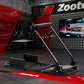 Zootopo Flight Racing Simulator Stand Fit for Fanatec/Moza/Logitech X52 PRO/Thrustmaster A10,T.16000M FCS Adjustable Versatile,No Joystick,Handbrake,Shifter,Pedals,Steering Wheel,TV Mount,Seat