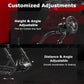 Zootopo Professional Racing Simulator Cockpit with Monitor Stand, Fit for Logitech G920/Thrustmaster/Moza, Streamlined Dual-arm Design, No Wheel, Pedals, Handbrake, Seat,and Monitor